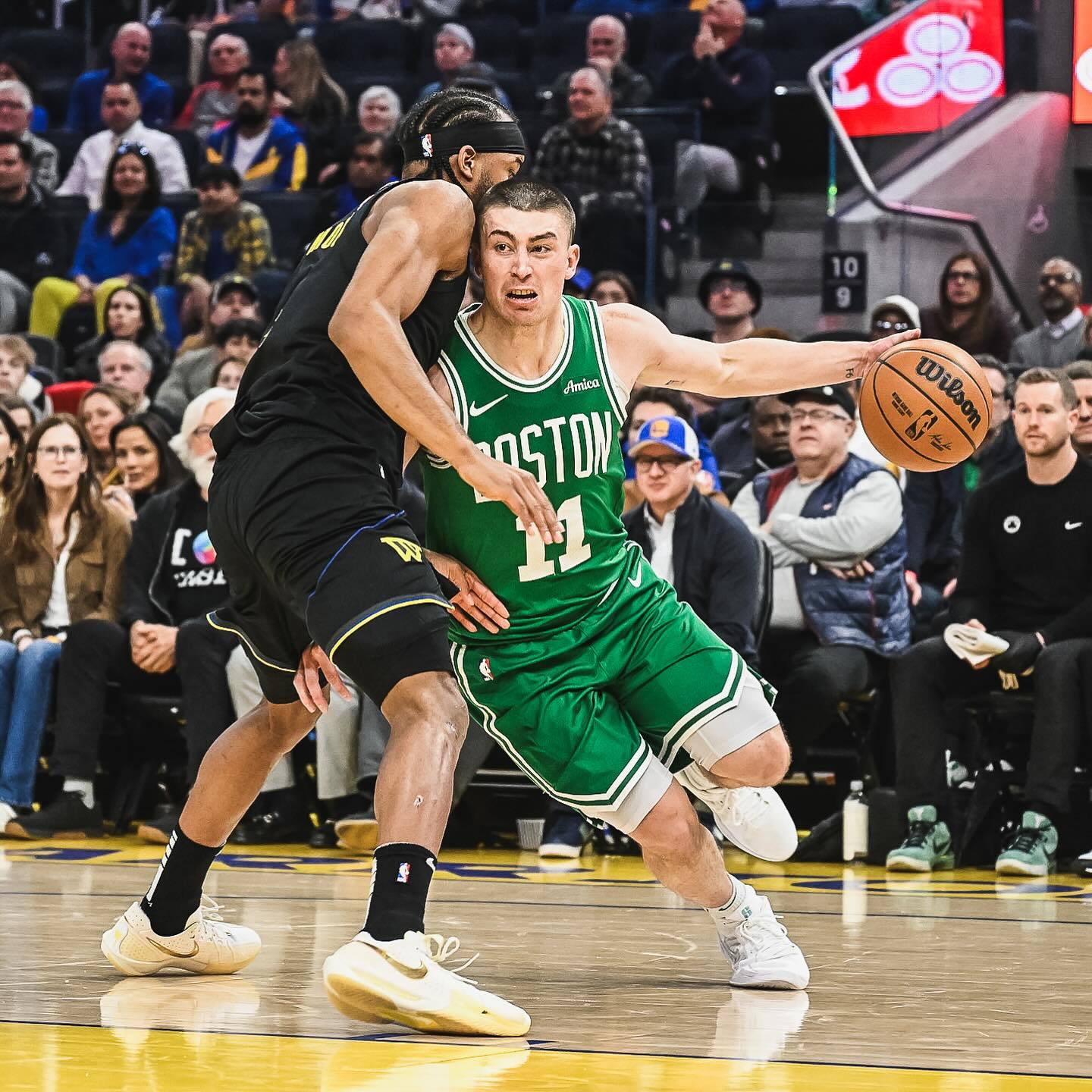 关于凯尔特人险胜勇士B队，波尔津吉斯制霸全场的信息